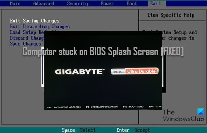Bilgisayar BIOS Açılış Ekranında takıldı