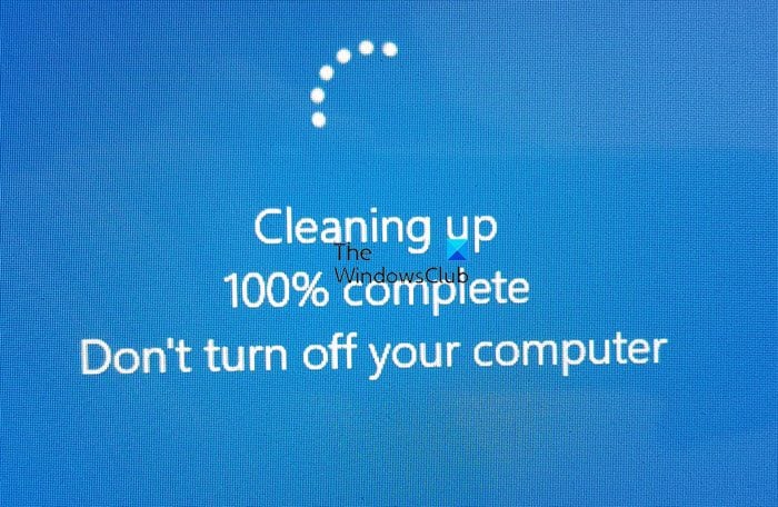 Windows bilgisayar Temizleme ekranında takılı kaldı
