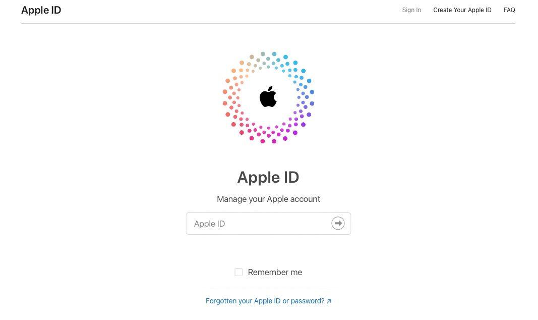 Apple kimliği unutulan şifre