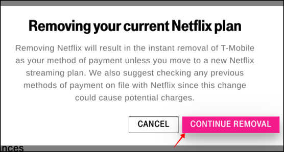T-Mobile Netflix İptali