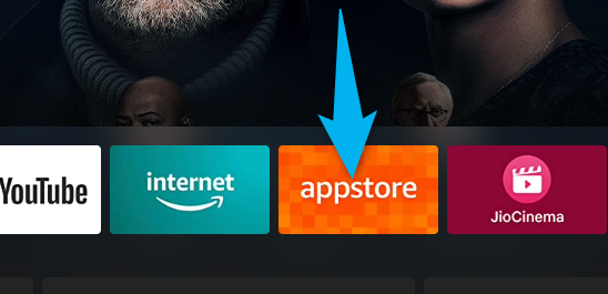 Ana ekranda Appstore öğesini seçin.