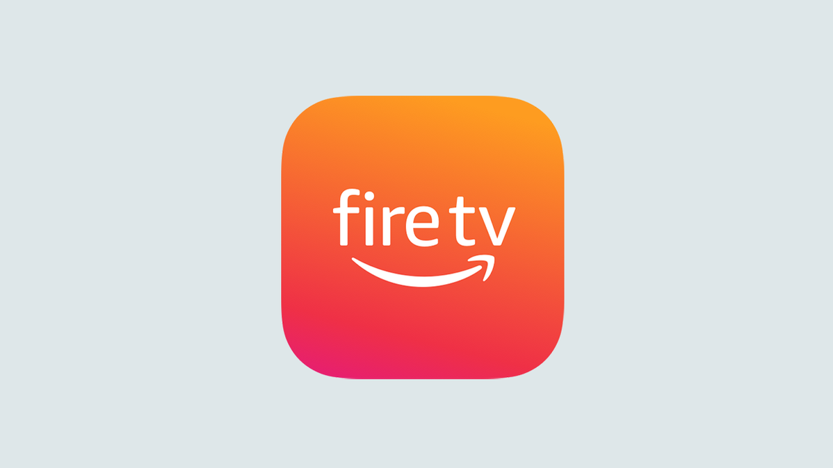 Düz bir arka plan renginde Amazon Fire TV logosu.