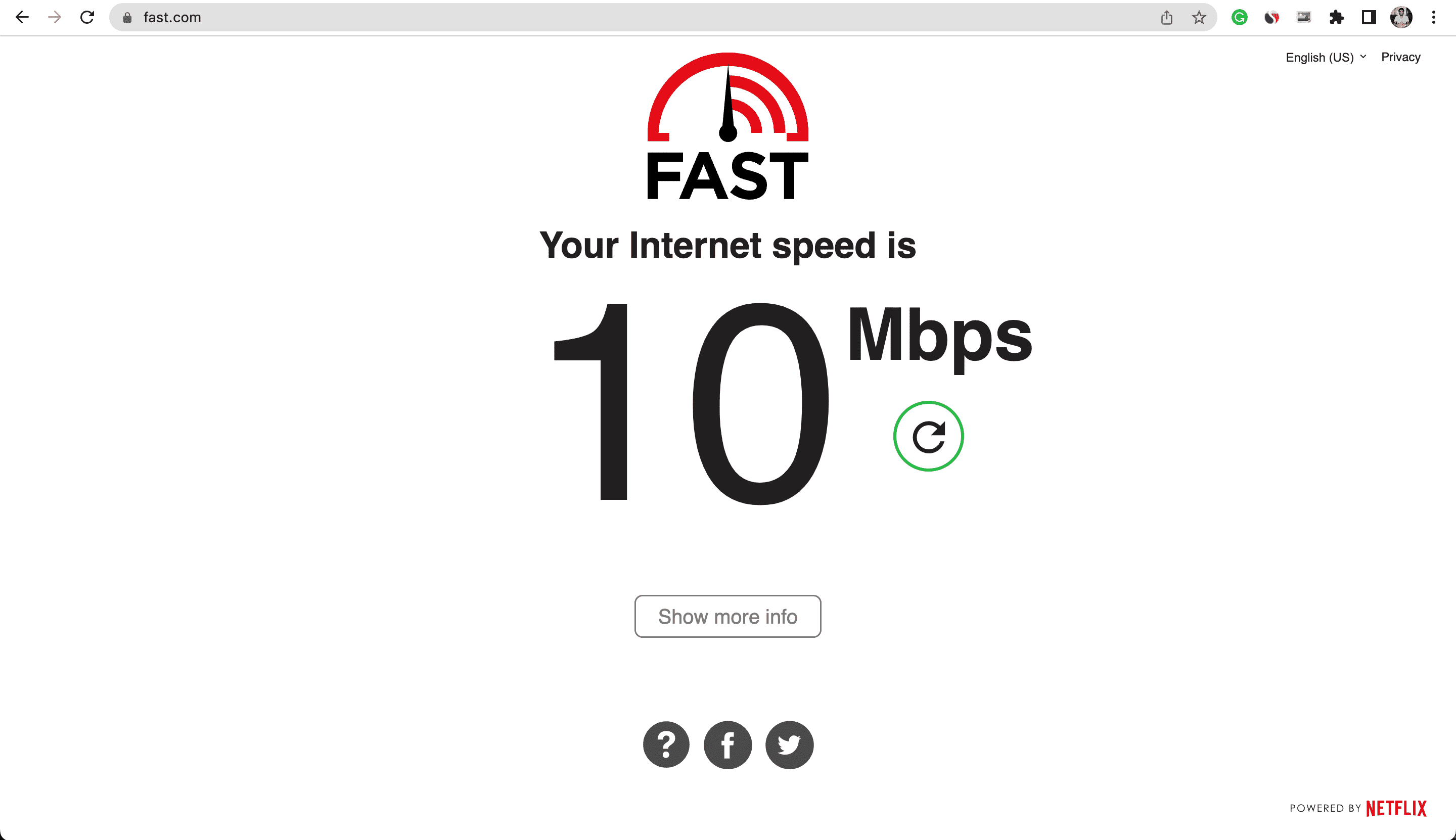 Fast.com'u kullanarak internet hızını kontrol edin