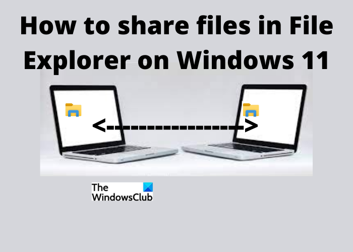 Windows 11/10'da Dosya Gezgini kullanılarak Dosyalar ve Klasörler nasıl paylaşılır