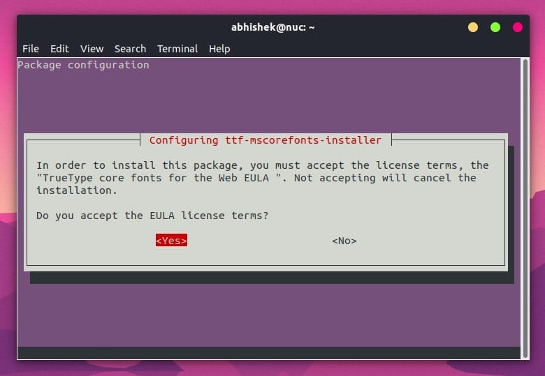 Ubuntu Kısıtlı Ekstraları Yükleme